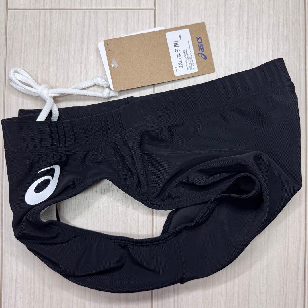 アシックス　女子陸上レーシングショーツ　ブラック単色　2XLサイズ　新品