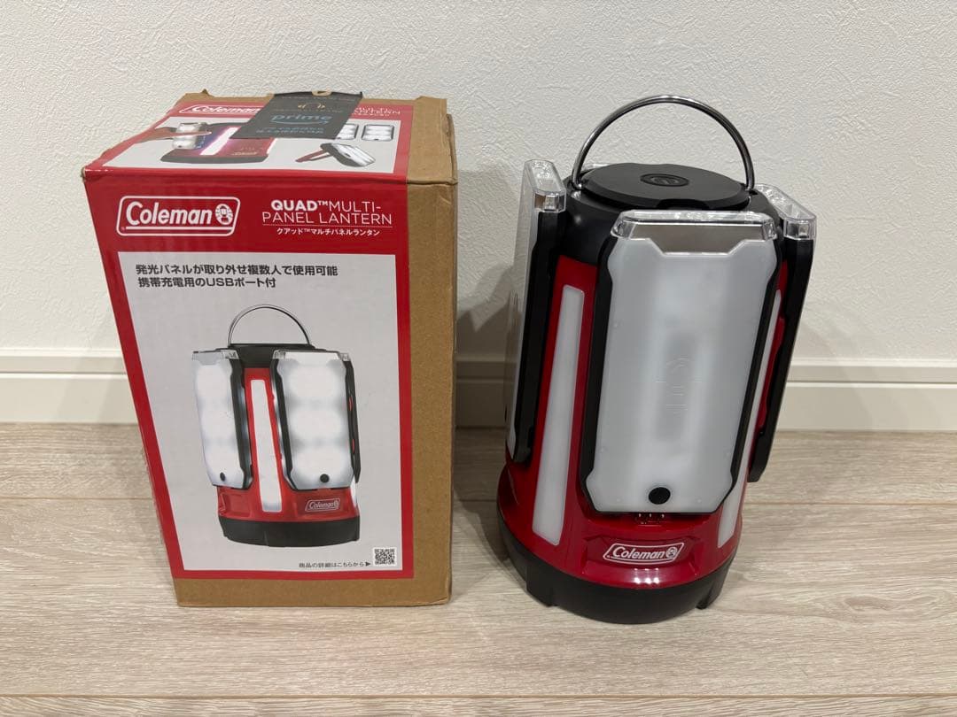 コールマン クアッドマルチパネルランタン LED 防災 停電 アウトドアキャンプ