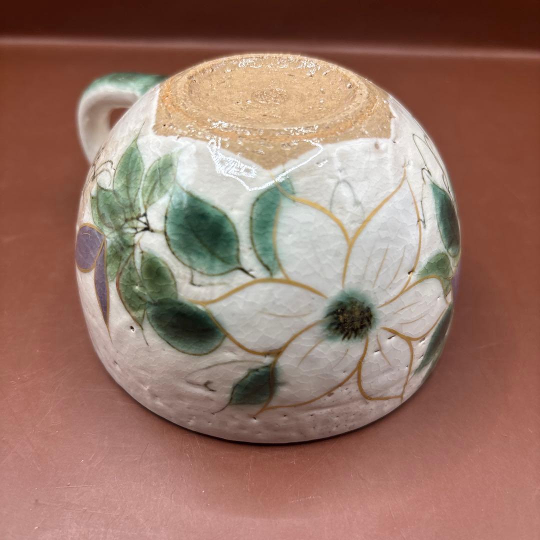 京焼　清水焼　陶あん　マグカップ　コーヒーカップ　テッセン　鉄線花