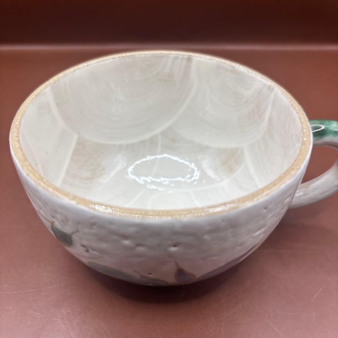 京焼　清水焼　陶あん　マグカップ　コーヒーカップ　テッセン　鉄線花