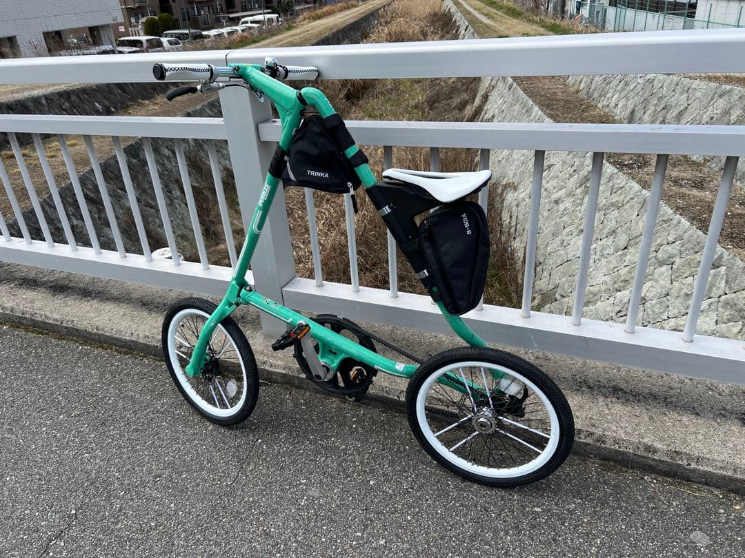 【期間限定価格】STRIDA SX 折りたたみ自転車 ミントグリーン　カスタム