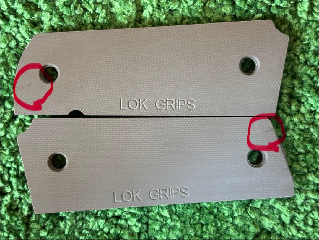 LOKGRIPS フルサイズ　G10 ガバメントグリップ　パニッシャー