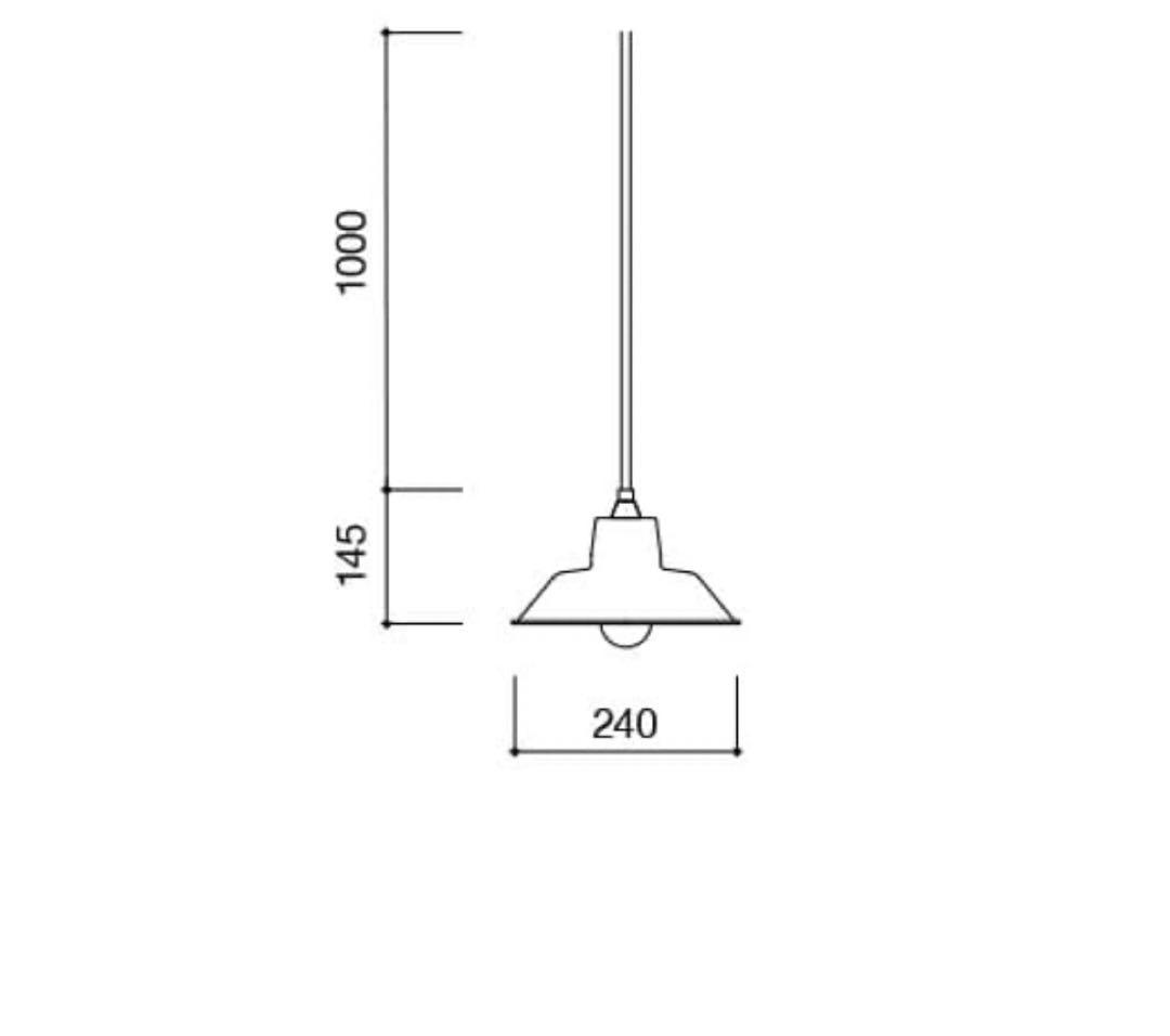 限定【IDEE】PORCELAIN ENAMELED IRON LAMPNAVY