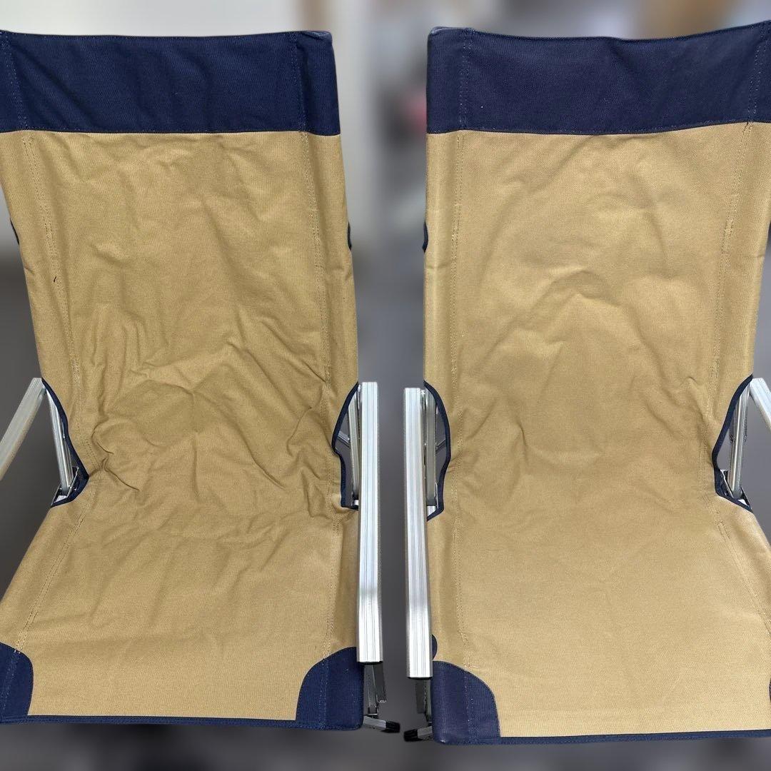 ADIRONDACK アウトドアチェア 2脚セット ベージュ ネイビー