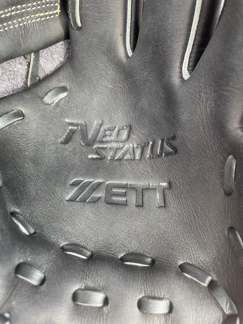 【中古美品/硬式用】ZETTNEOSTATUSグローブ二遊間用Hウェッブ