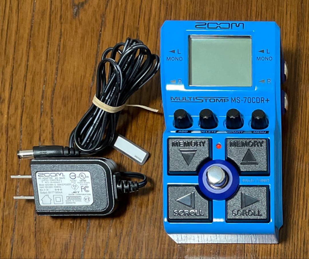 ZOOM MS-70CD R+ 専用電源アダプタ付 ズーム マルチエフェクター
