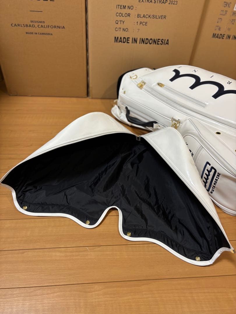 muta MARIN ムータマリン エナメル スタンドキャディバッグ 灯台 美品