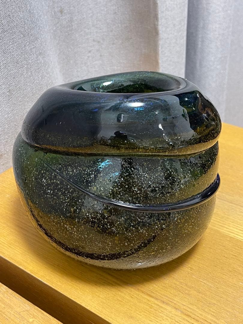 稲嶺盛吉 花瓶 琉球ガラス
