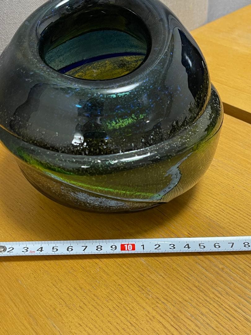 稲嶺盛吉 花瓶 琉球ガラス