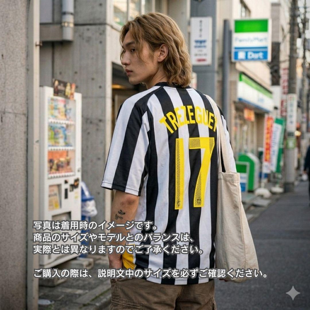 古着 サッカー ユニフォーム ゲームシャツ ユベントス トレゼゲ メンズXL相当