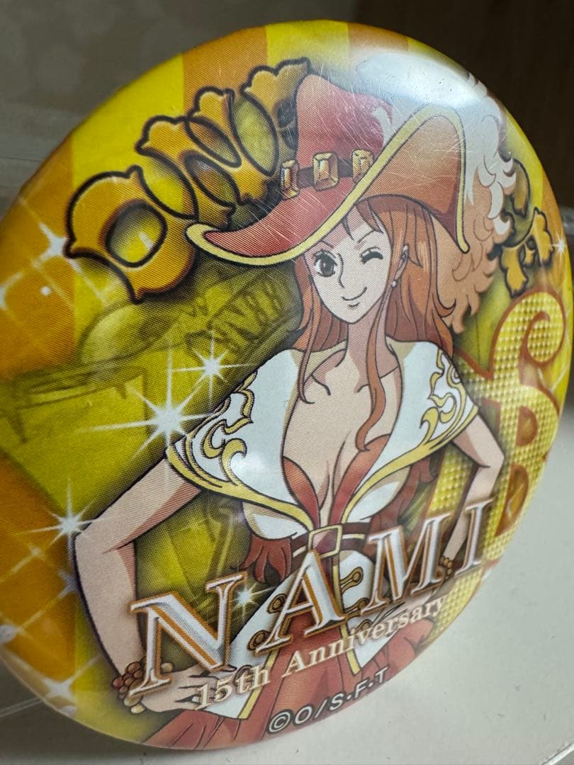 ONE PIECE 15周年　缶バッジ　ゾロ　ナミ　お台場