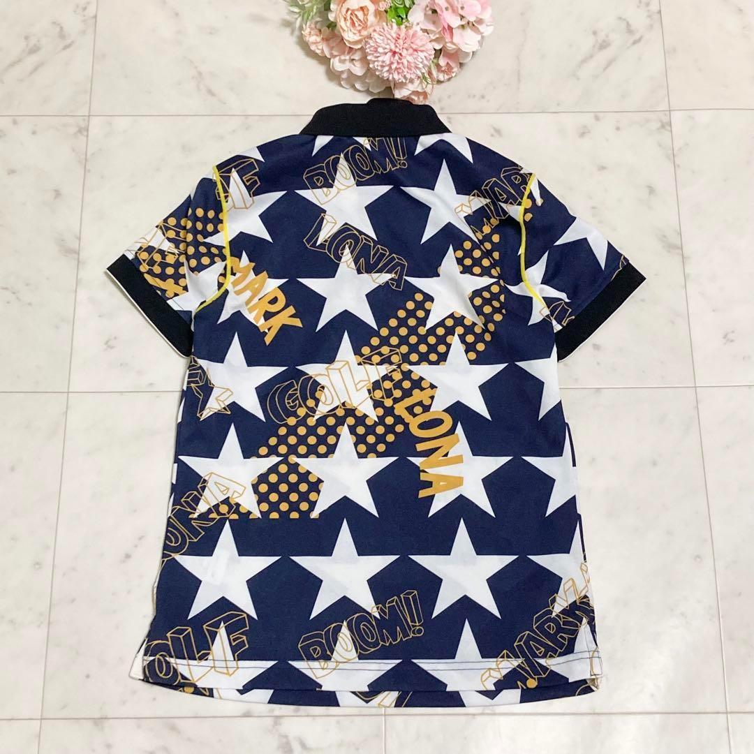 美品　マークアンドロナ　ポロシャツ　刺繍　カモフラ　スター　スカル　日本製