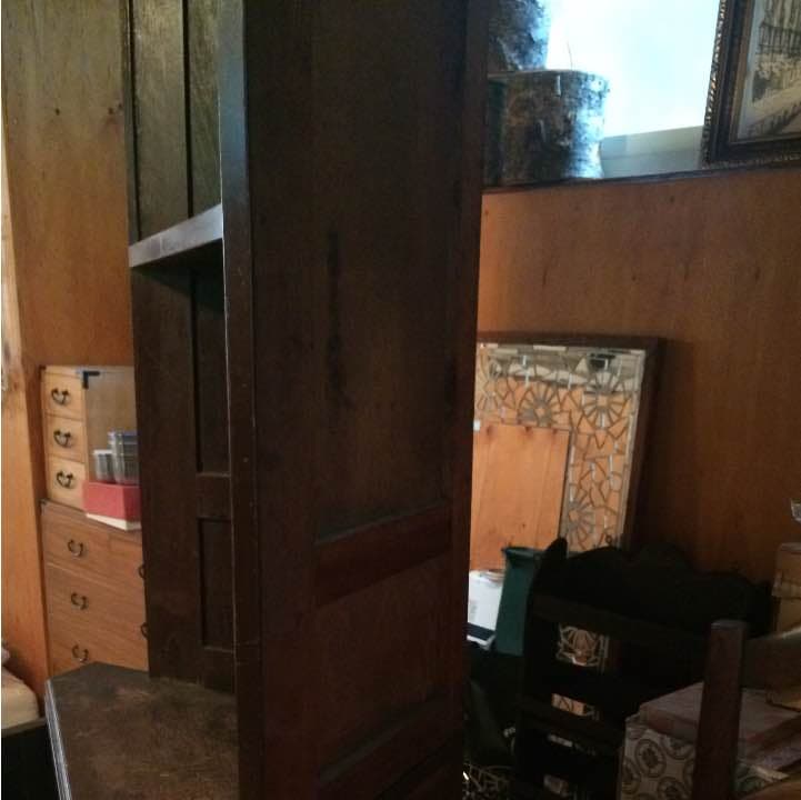 木製 収納 棚 昭和 レトロ 古家具 骨董品 食器棚