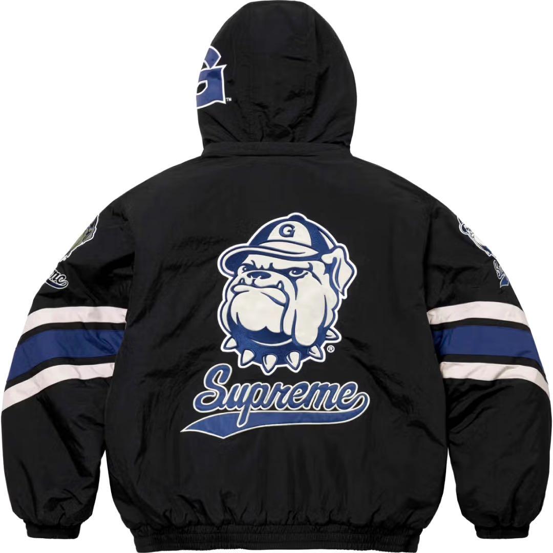 ウォームアップウェア Supreme NCAA Hooded Stadium Jacket Black