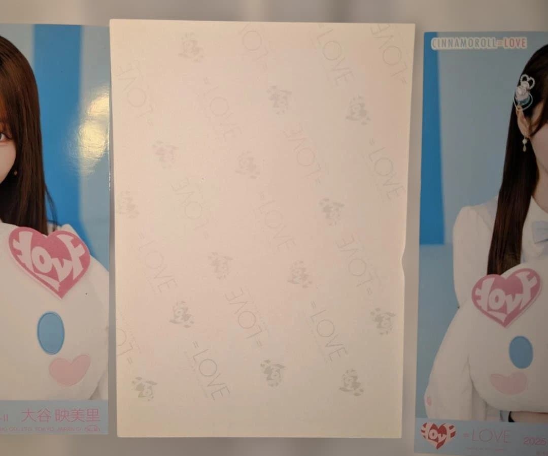 大谷映美里　生写真コンプ　ヒキ直筆　シナモンロールコラボ
