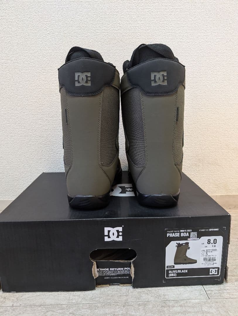 DC PHASE BOA スノーボードブーツ 26cm オリーブ/ブラック