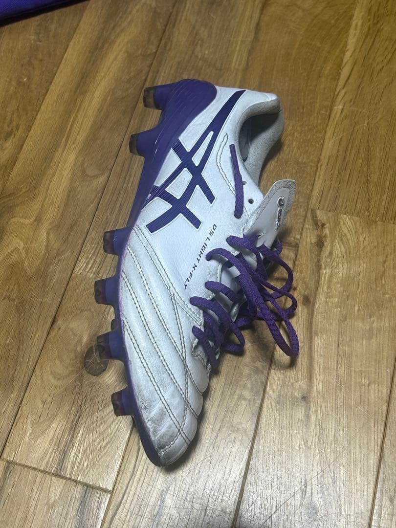 ASICS ゼロ スパイクシューズ ホワイト/パープル