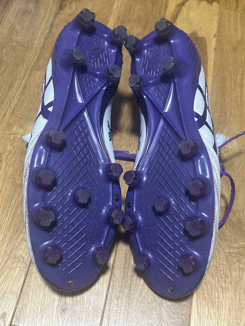 ASICS ゼロ スパイクシューズ ホワイト/パープル