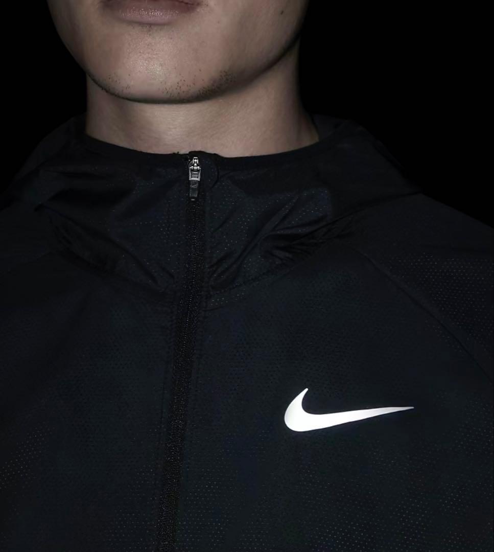 Nike フルジップ フード付きジャケット ブラック