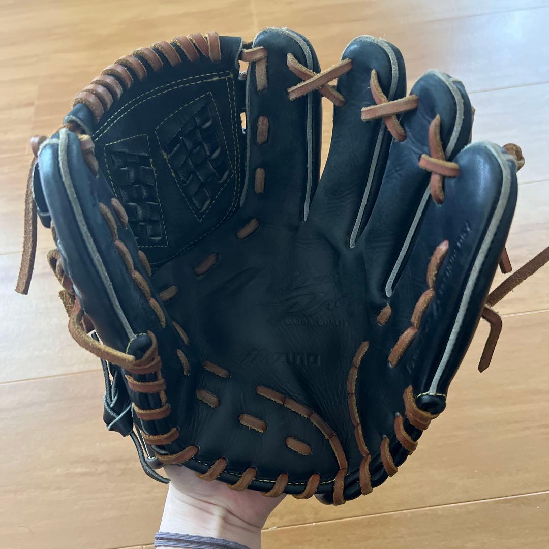 Mizuno Pro 黒 レザーグローブ