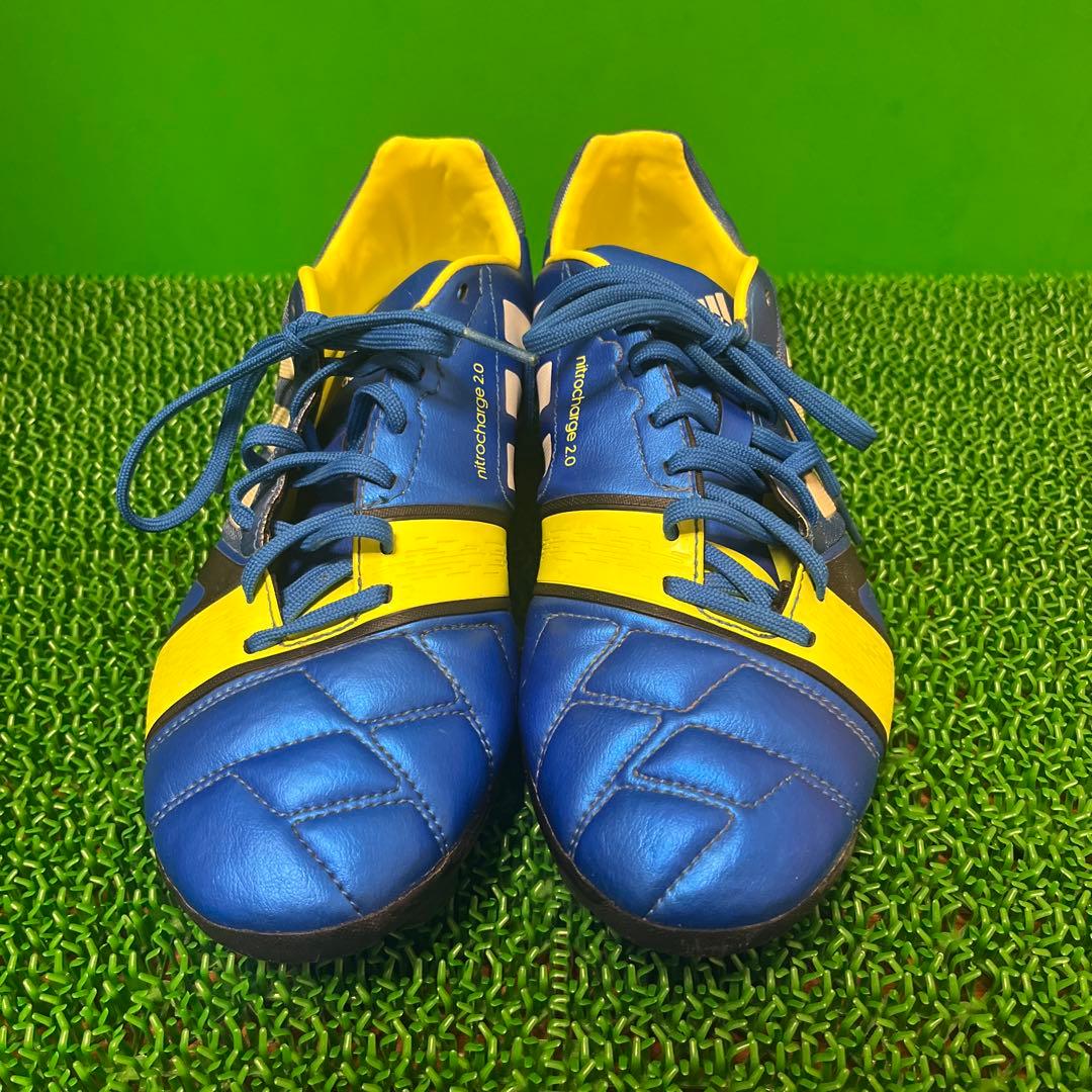 アディダスサッカースパイクナイトロチャージ2.0 TRXHG(ブルー×イエロー)