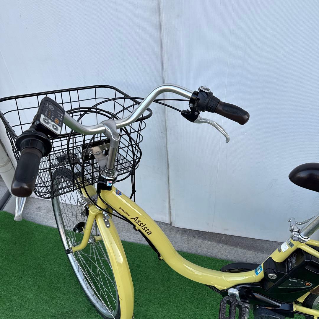 ブリヂストン電動アシスト自転車26インチ イエロー