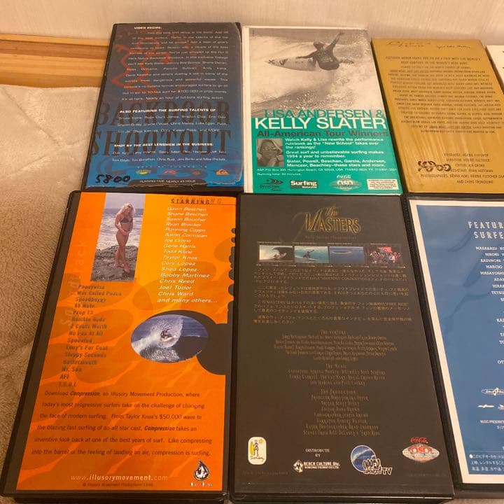サーフィンビデオテープ（VHS）8本セット