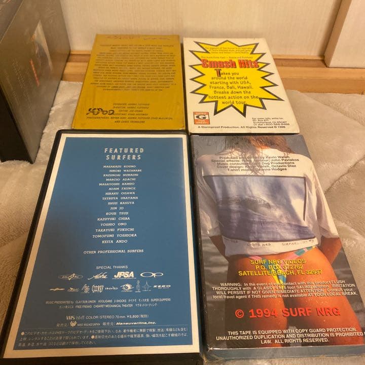 サーフィンビデオテープ（VHS）8本セット