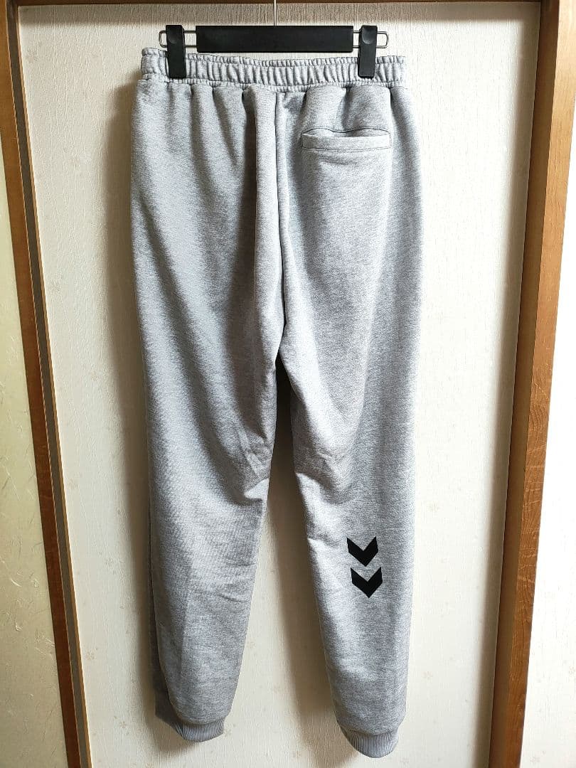 【極美品】【上下セットアップ】hummel スウェットジャージ フード グレー
