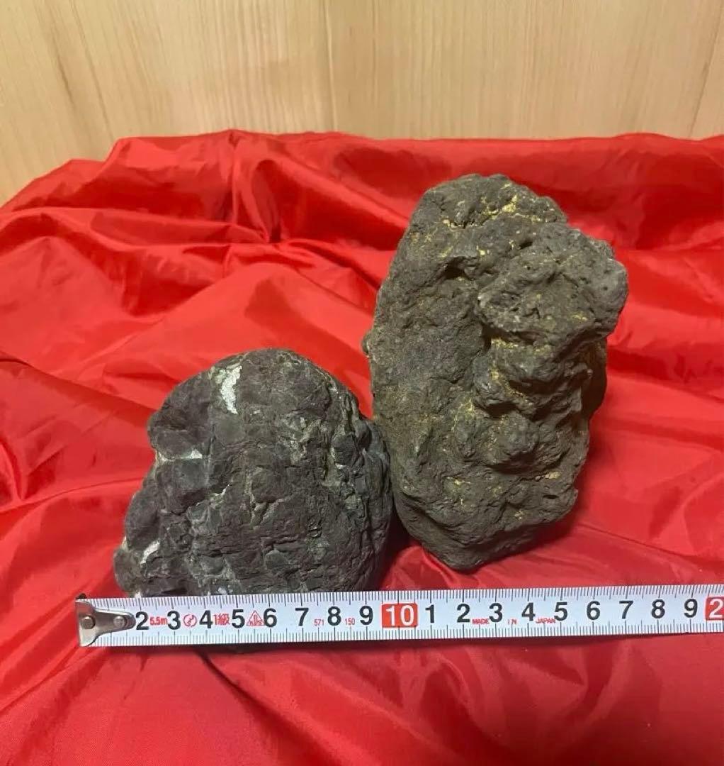【水石２個セット】原石 盆石 鑑賞石 盆栽　姿石 自然石 盆栽　天然石