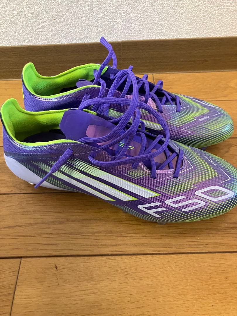 adidas F50 サッカーシューズ 紫/緑