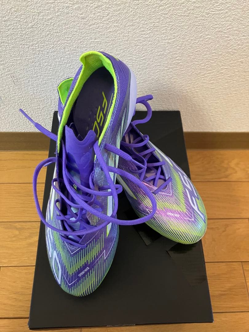 adidas F50 サッカーシューズ 紫/緑