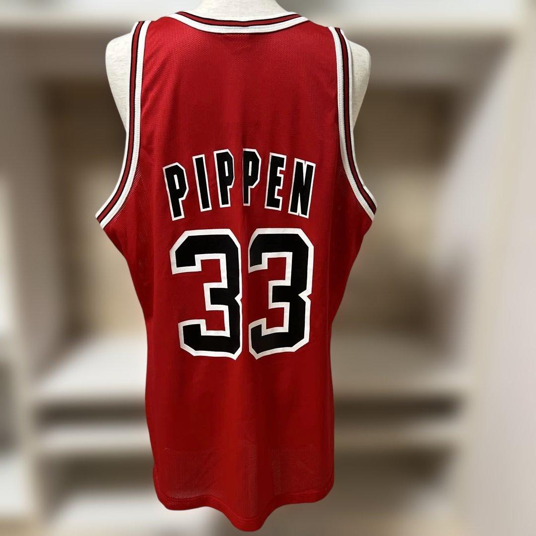 美品　チャンピオン　NBA シカゴブルズ　ゲームシャツ33 スコッティ・ピッペン