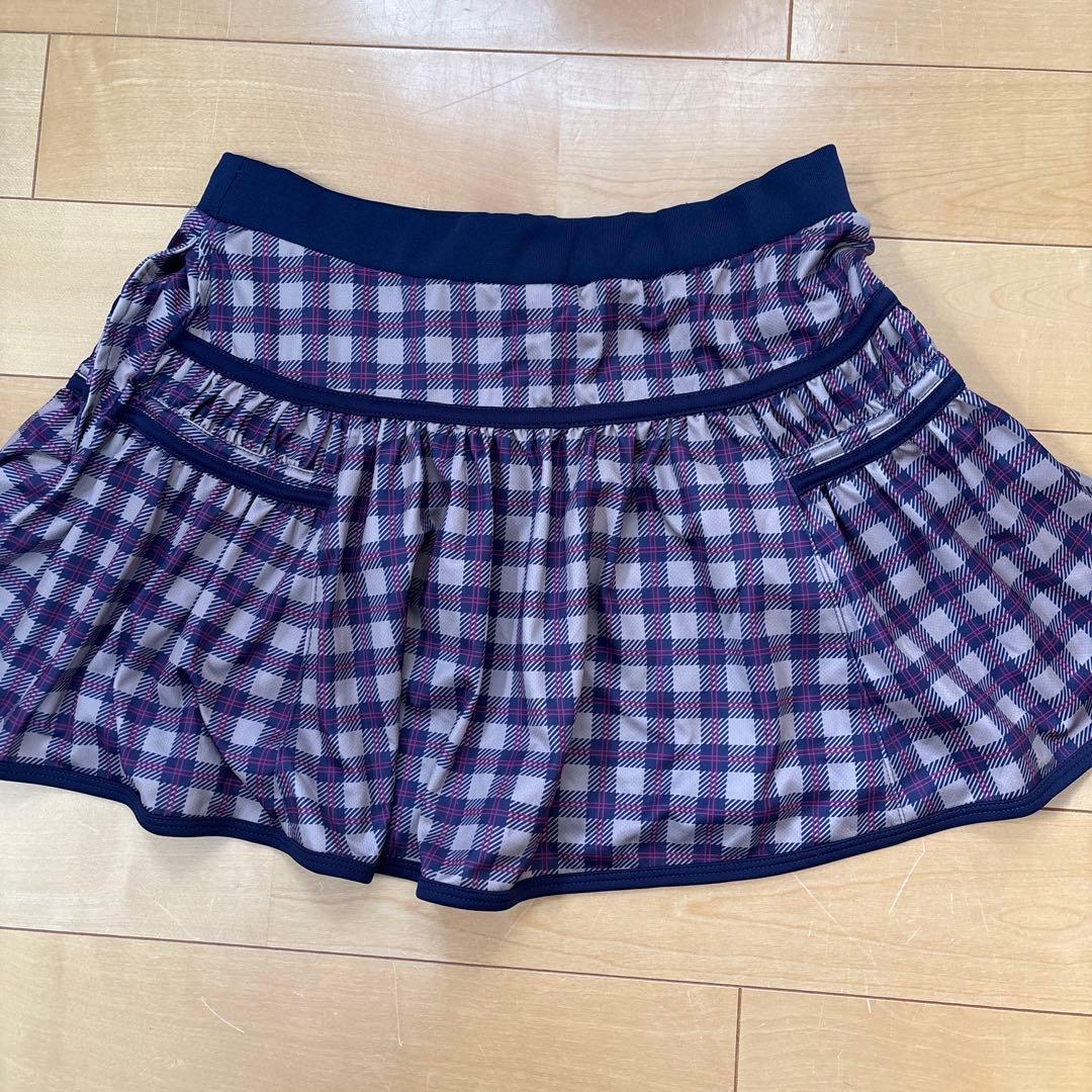 FILA テニスウェア上下セット　 Lサイズ　ベージュ/パープル/ネイビー 美品