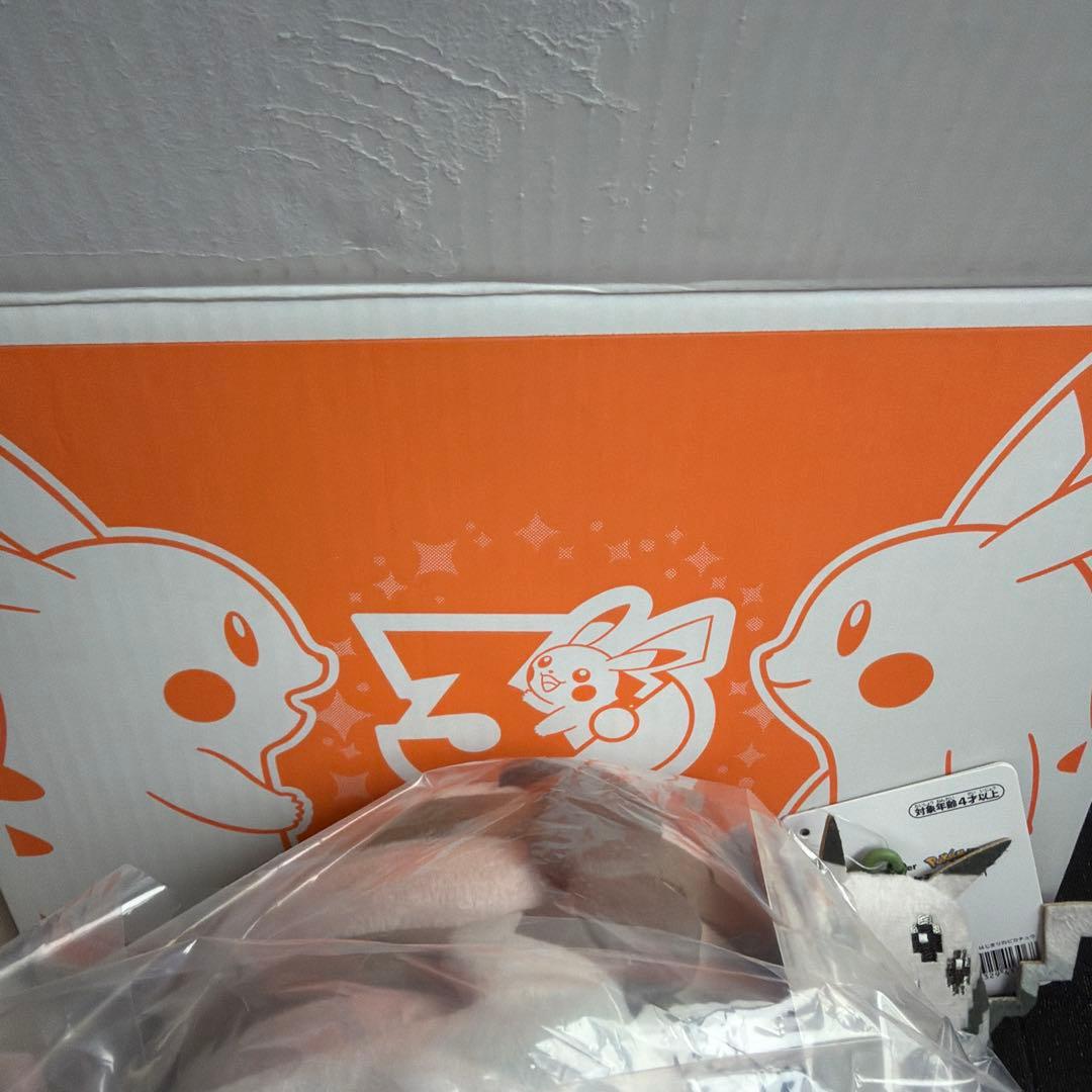 タグ付き新品 記念箱 はじまりのピカチュウ　マスコット　ぬいぐるみ　2点セット