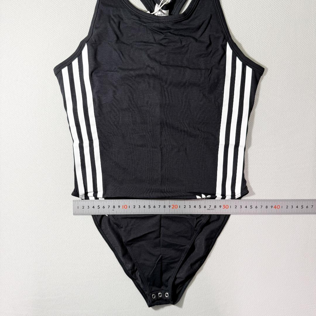 adidas ボディスーツ レオタード コットン Black 海外S