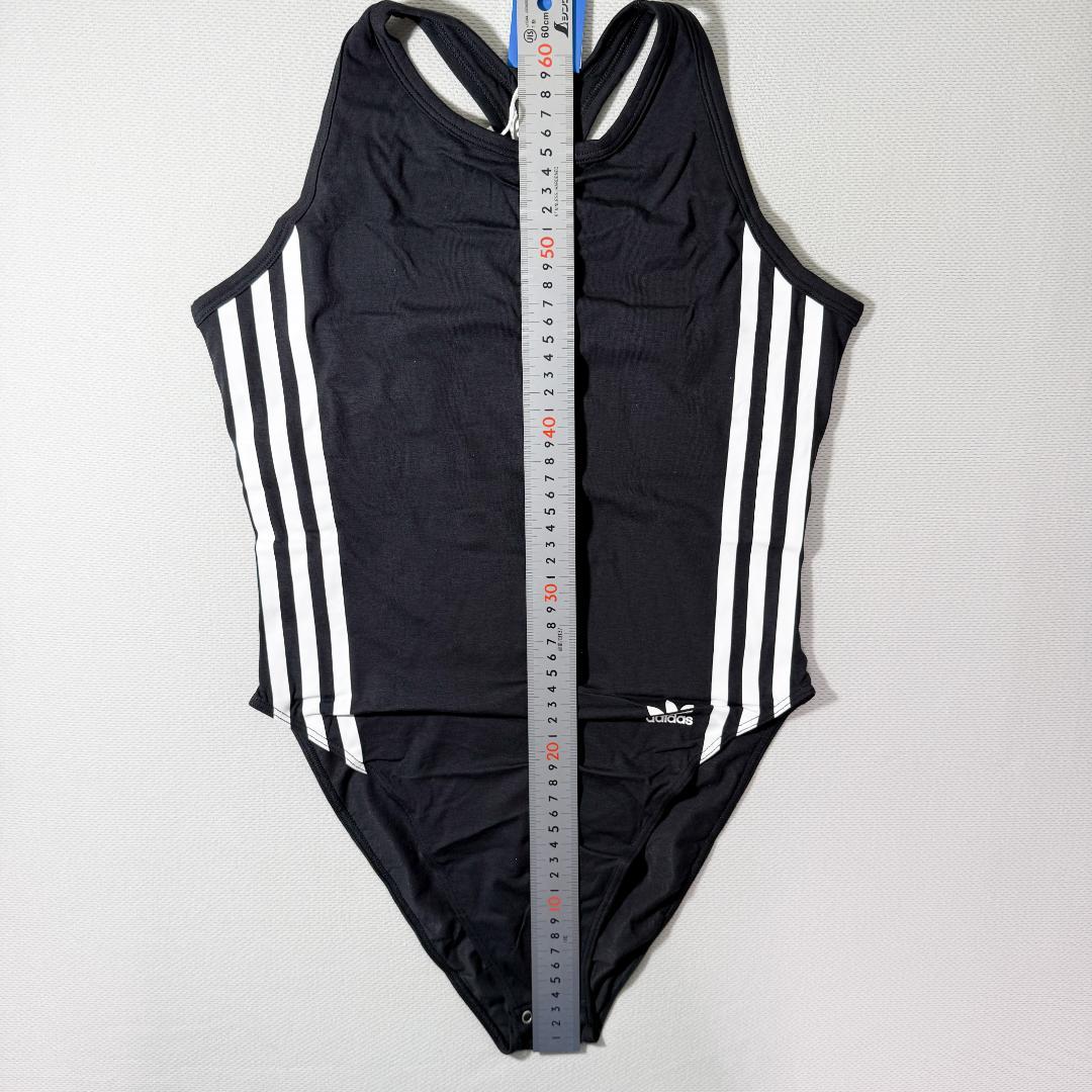 adidas ボディスーツ レオタード コットン Black 海外S