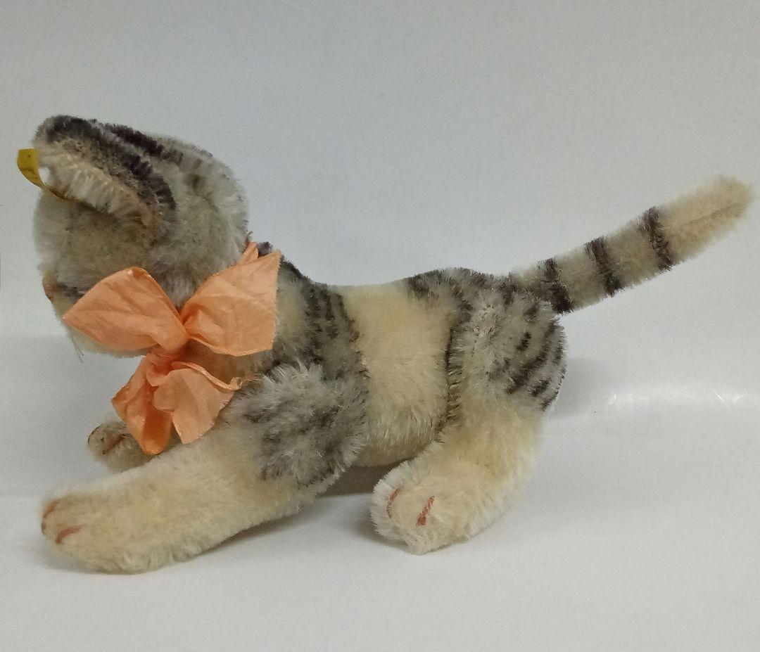 【M02-30】 Steiff シュタイフ Kitty キティ ネコ タグ付き