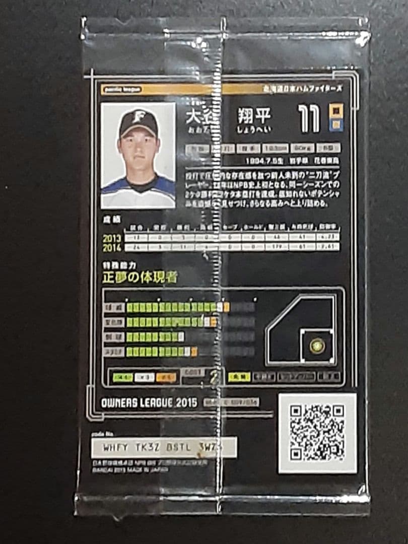 【未開封】大谷翔平　菊池雄星　ダルビッシュ有3枚セットオーナーズリーグWBC出場