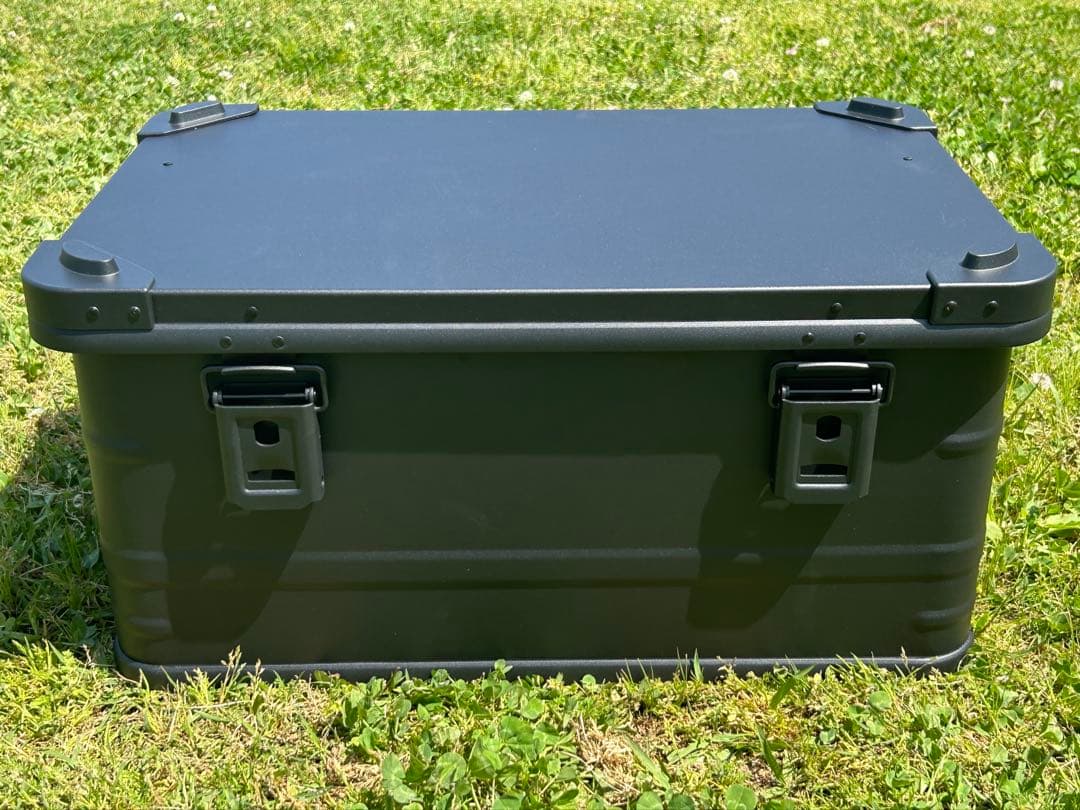 マットブラック スタッキング アルミコンテナボックス 50l コンテナボックス