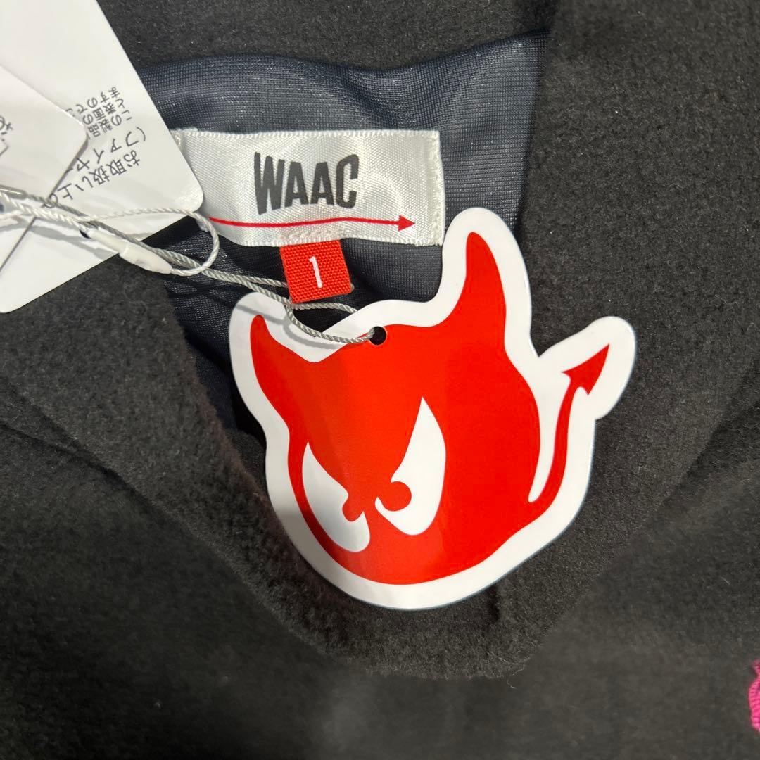 WAACゴルフブラック クロップドセーター