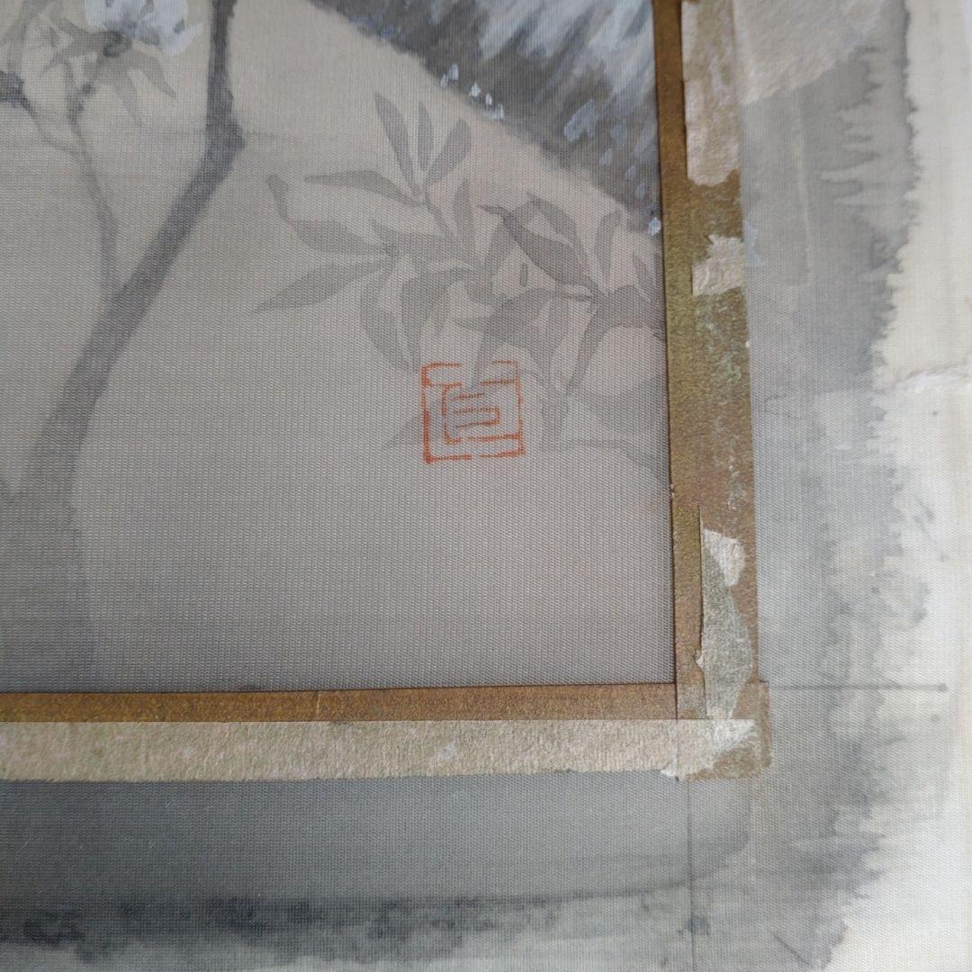 水墨画 夜桜