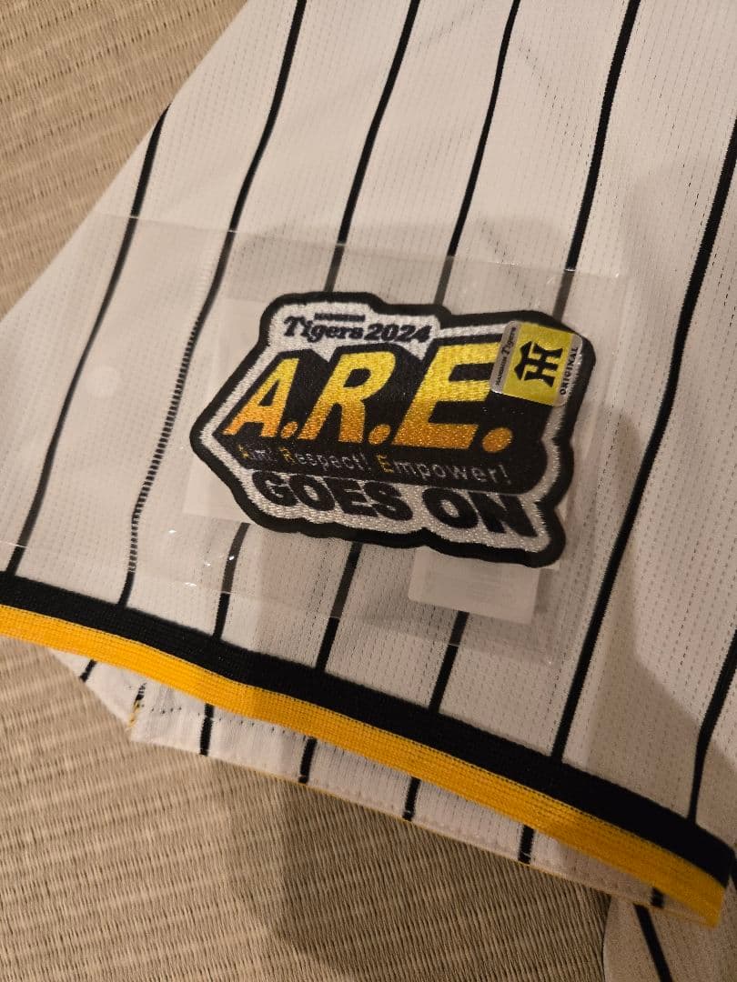 阪神タイガース ユニフォーム 大山悠輔選手 24年アレ(A.R.E.)ワッペン付
