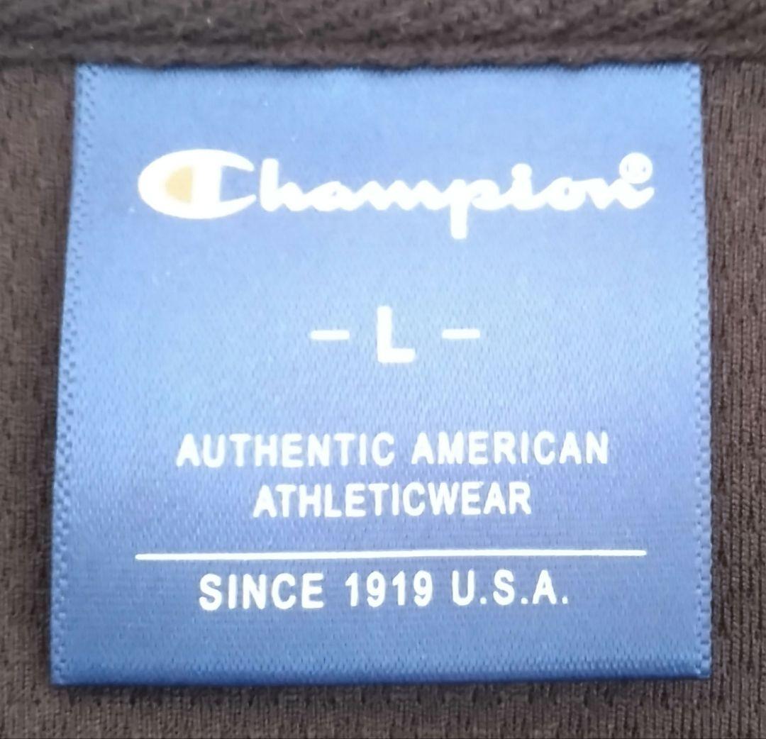 Champion 黒 Lサイズ フルジップジャケット　C8-TS101R