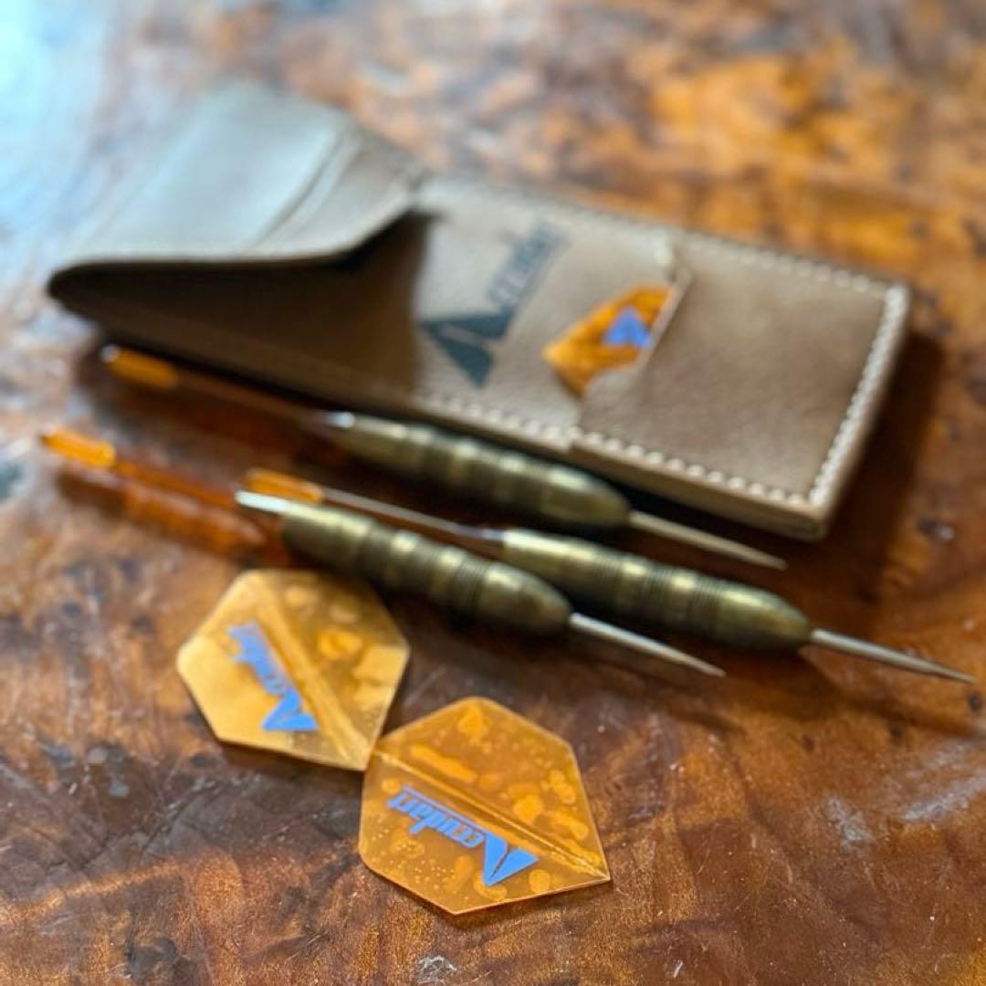 【ヴィンテージ】Accudart Darts 真鍮ダーツ3本セット ケース付き