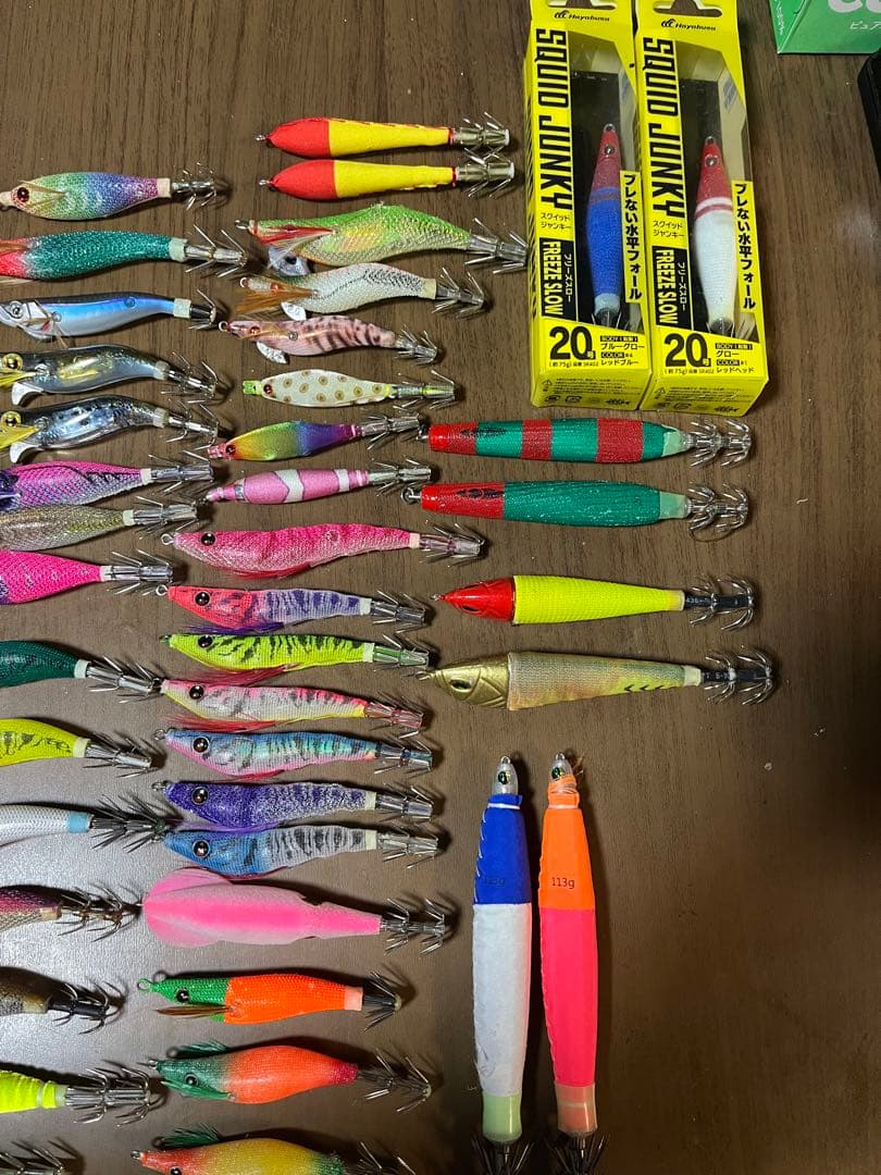 イカメタル　オモリグ　大量セット　美品　ヤリイカ　ケンサキ