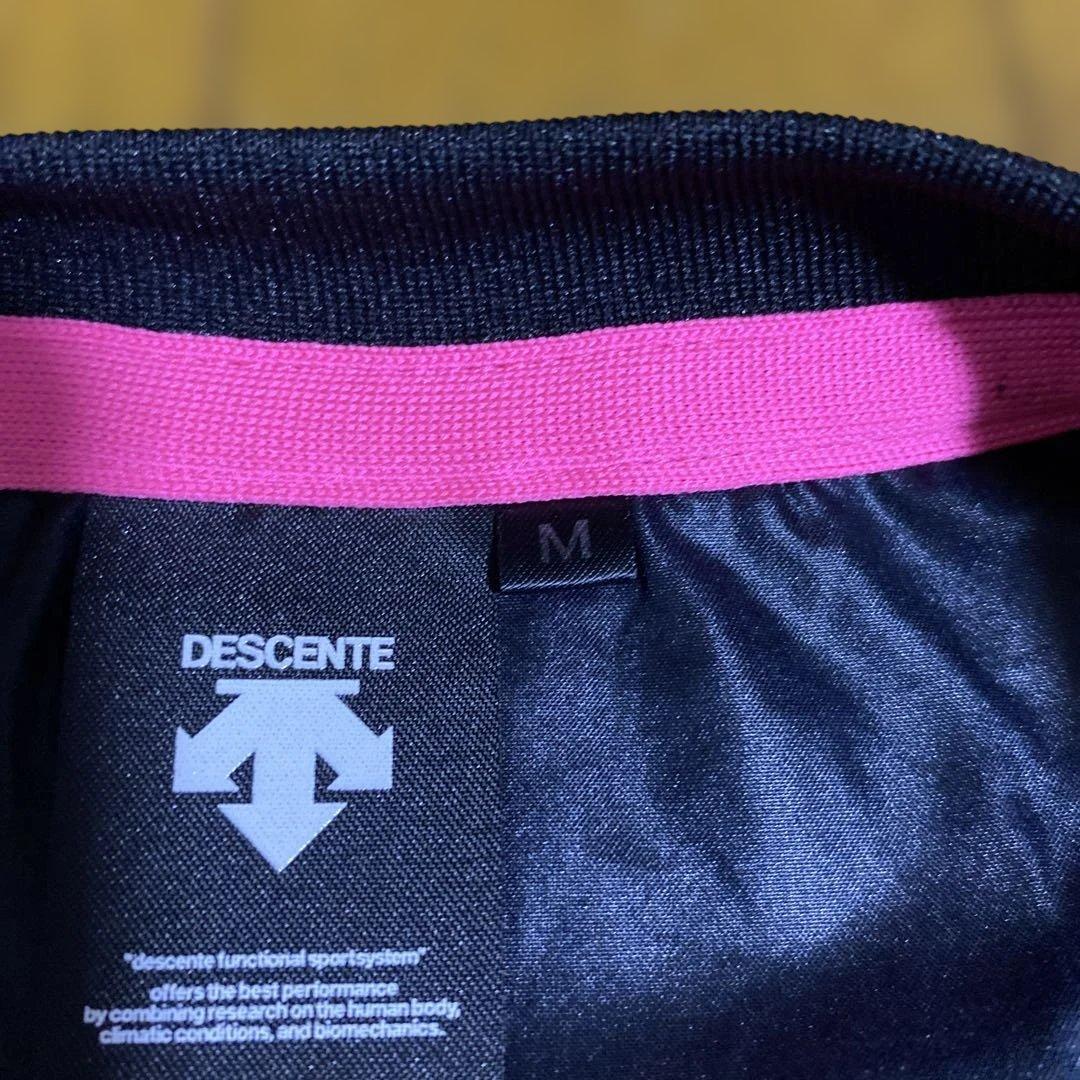DESCENTE ウォームアップウェア 上下セット 黒/ピンク