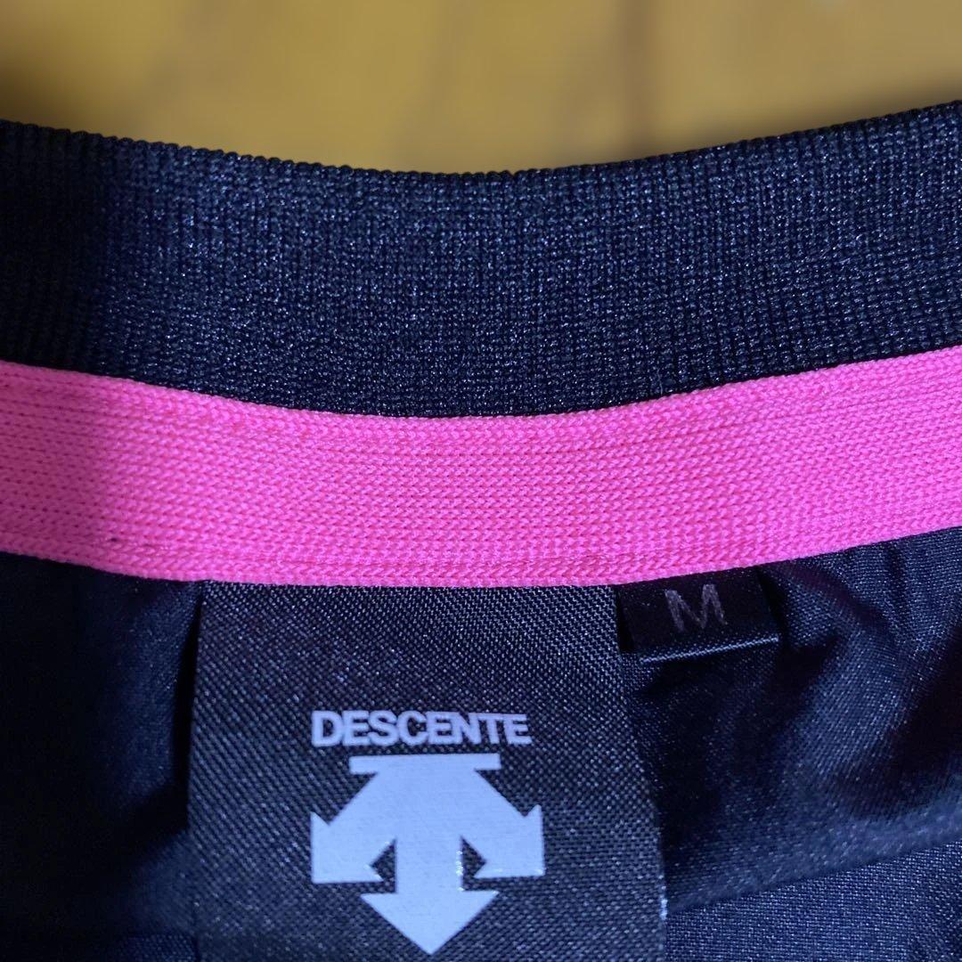 DESCENTE ウォームアップウェア 上下セット 黒/ピンク
