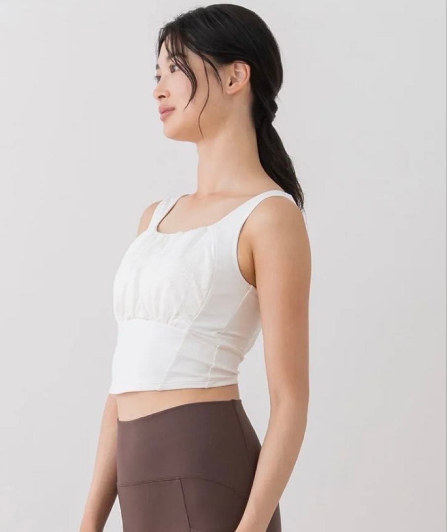 【新品未開封】SUKALA スカーラ フラワーレースブラトップ S オフホワイト