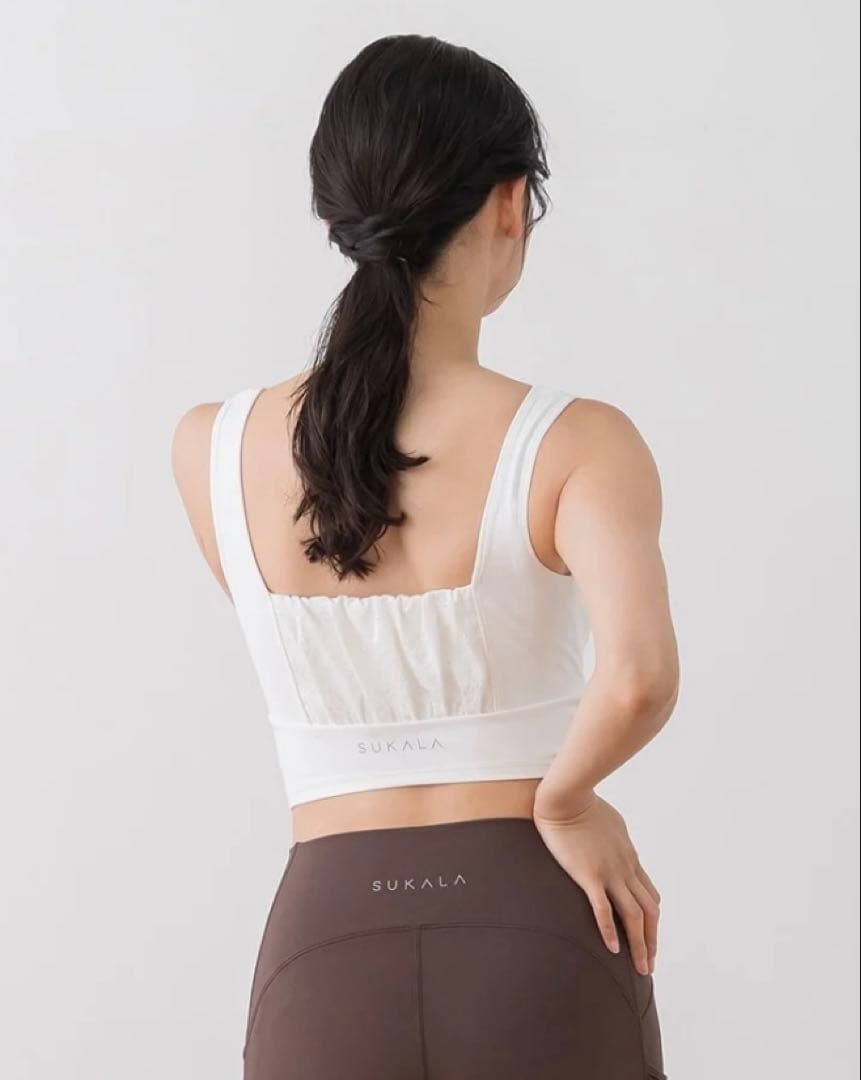【新品未開封】SUKALA スカーラ フラワーレースブラトップ S オフホワイト